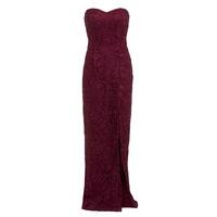 danna sweetheart lace maxi dress in wine