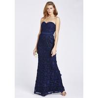 danna sweetheart lace evening dress with fishtail hem