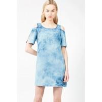 darcy peep shoulder tunic dress