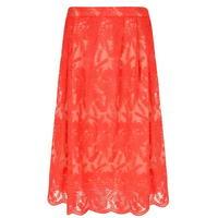 darling rosalia flared midi skirt