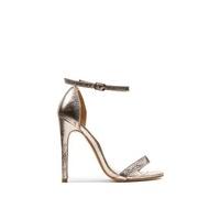 Darla Rose Gold Metallic Barely There Heels