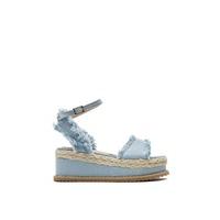 Daisy Blue Denim Espadrille Platform Sandals