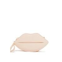 dawn beige lips clutch bag