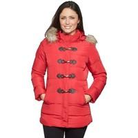 David Barry -Navy Womens Padded Duffle Coat women\'s Jacket in red