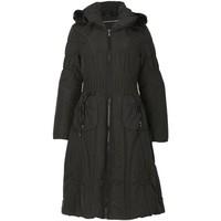 David Barry - Long Padded Hooded Winter Coat women\'s Parka in black