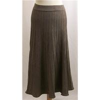 David Nieper - size 12 - Brown - Calf length wool skirt