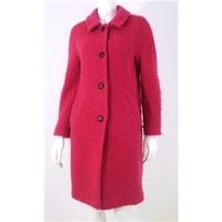 Damsel In a dress size 8 Hot pink Crombie style coat in boucle wool