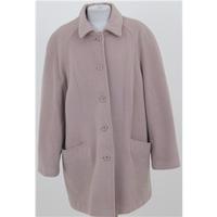 David Barry, size 16 dusky pink wool and cashmere blend coat