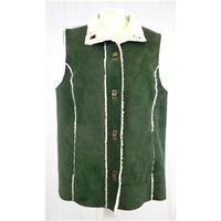 dash size 12 moss green suede look gillet