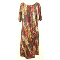 David Emanuel - Size 18 - Multicoloured 60\'S Retro Short Sleeved Dress