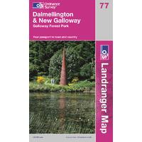 dalmellington new galloway os landranger active map sheet number 77