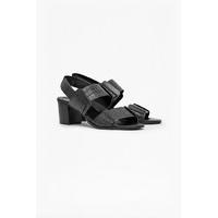 Dakota Croc Effect Leather Sandals