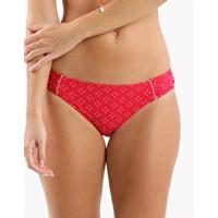 dainty dots ruched side hipster cherry