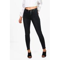 Dana High Rise Skinny Jeans - black