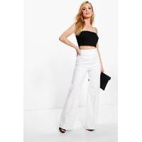 Darcy High Waisted Wide Leg Trouser - ivory
