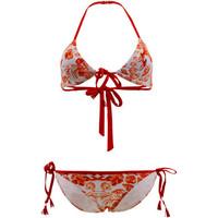 Dag Adom 2 pieces Coraux Red and White Triangle Swimsuit women\'s Bikinis in red