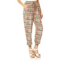 daisylayla tribal pattern harem pants womens trousers in orange