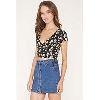 Daisy Surplice Crop Top