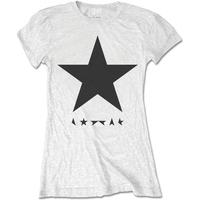 david bowie blackstar womens small t shirt white