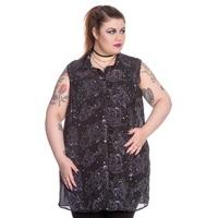 Dark Sea Plus Blouse - Size: Size 18