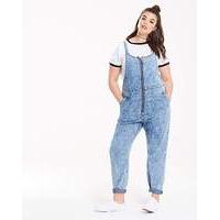 Daisy Street Acid Wash Denim Jumpsuit
