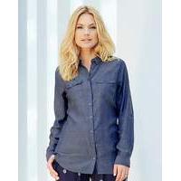 dark grey linen mix blouse