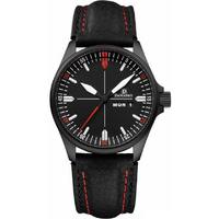 Damasko Watch DA 343 Black PVD Leather Pin