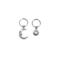 DAY \'N\' NITE HAIR RINGS SILVER