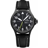 damasko watch da 36 black pvd leather pin