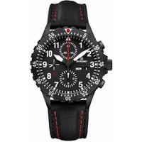 Damasko Watch DC 66 Si Black PVD Leather Pin