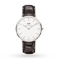 Daniel Wellington Men\'s York Silver 40mm Watch