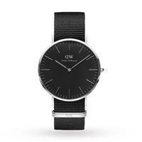 Daniel Wellington Unisex Classic Black Cornwall Watch 40mm Watch