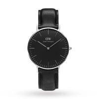 daniel wellington unisex classic black reading watch 36mm watch