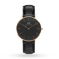 Daniel Wellington Unisex Classic Black Sheffield Watch 36mm Watch