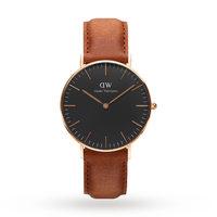 daniel wellington unisex classic black durham watch 36mm watch