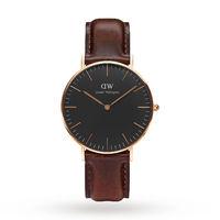 Daniel Wellington Unisex Classic Black Bristol Watch 36mm Watch