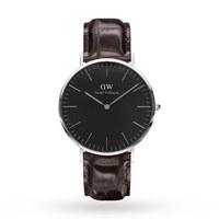 daniel wellington unisex classic black york watch 40mm watch