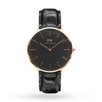 Daniel Wellington Unisex Classic Black Reading Watch 40mm Watch