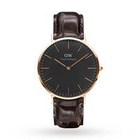 Daniel Wellington Unisex Classic Black York Watch 40mm Watch