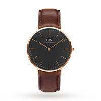 Daniel Wellington Unisex Classic Black Bristol Watch 40mm Watch