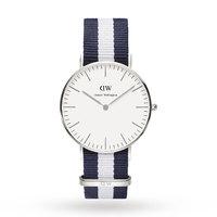 Daniel Wellington Men\'s Glasgow Silver 36mm Watch