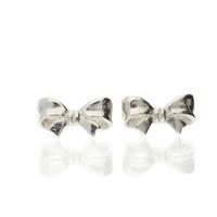 darcey sterling silver bow stud earrings