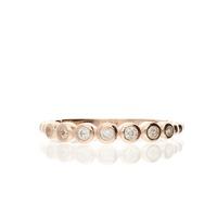 Darcey Small Circle Big Circle Ring Band In Sterling Silver And Cubic Zirconia