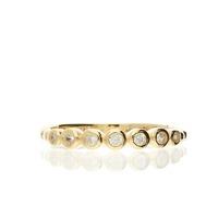 darcey small circle big circle ring band in sterling silver and cubic  ...