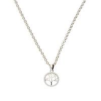 Darcey Tree Of Life Pendant In Sterling Silver With Class AAA Cubic Zirconia