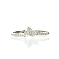 darcey duo of butterfly ring band in sterling silver and cubic zirconi ...