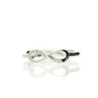 Darcey Infinity Ring In Sterling Silver And Cubic Zirconia