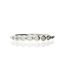 Darcey Small Circle Big Circle Ring Band In Sterling Silver And Cubic Zirconia