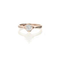 darcey vintage elegance ring in rose gold with cubic zirconia detailin ...