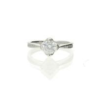 Darcey Vintage Elegance Ring in Sterling Silver with Cubic Zirconia Detailing